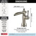 598LF-SSMPU Bathroom/Bathroom Sink Faucets/Single Hole Sink Faucets