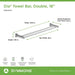 353DTB-18 Bathroom/Bathroom Accessories/Towel Bars