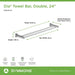353DTB-24 Bathroom/Bathroom Accessories/Towel Bars