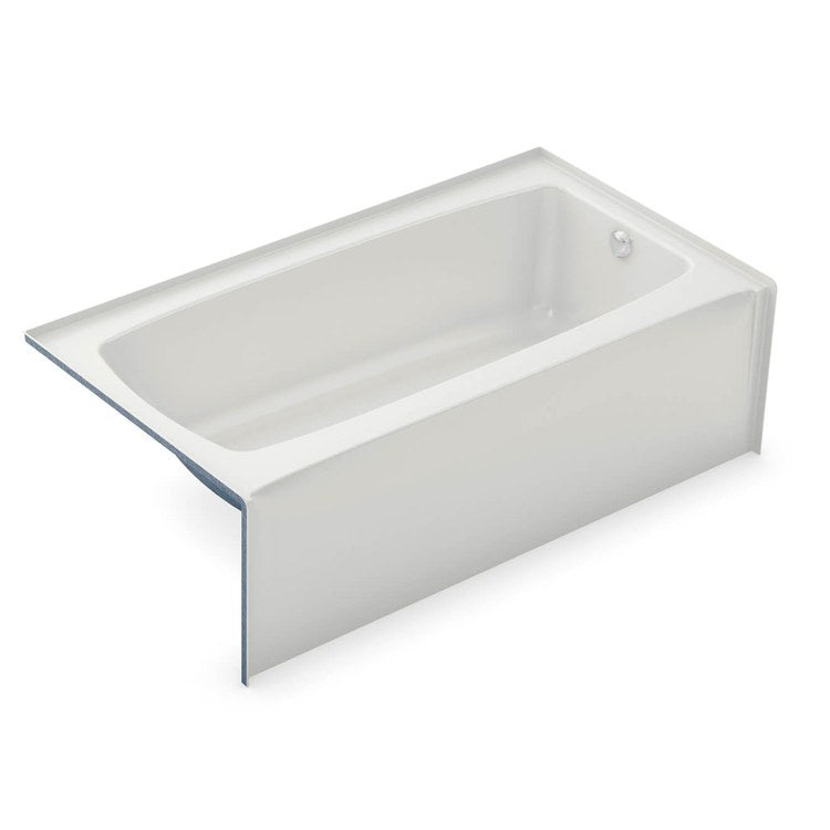 Tub 60 x 32 x 16 Inch with Flange Left Drain White AcrylX | Frank