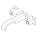 65880LF-BNLHP Bathroom/Bathroom Sink Faucets/Wall Mounted Sink Faucets