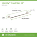 673TB-STN-24 Bathroom/Bathroom Accessories/Towel Bars