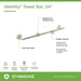 673TB-STN-24 Bathroom/Bathroom Accessories/Towel Bars