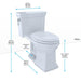 MS814224CUF#51 Bathroom/Toilets Bidets & Bidet Seats/One Piece Toilets