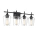 8-4030-4-BK Lighting/Wall Lights/Vanity & Bath Lights