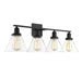 8-9130-4-BK Lighting/Wall Lights/Vanity & Bath Lights