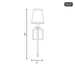 9-302-1-SN Lighting/Wall Lights/Sconces