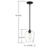 7-4036-1-BK Lighting/Ceiling Lights/Pendants
