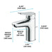 TLS04301U#CP Bathroom/Bathroom Sink Faucets/Single Hole Sink Faucets