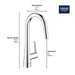 32226DC3 Kitchen/Kitchen Faucets/Pull Down Spray Faucets