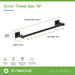 363TB-18-MB Bathroom/Bathroom Accessories/Towel Bars