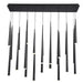 PD-41823L-BK Lighting/Ceiling Lights/Chandeliers