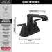 2564-BLMPU-DST Bathroom/Bathroom Sink Faucets/Centerset Sink Faucets