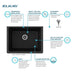 ELGU251912PDBK0 Laundry Utility & Service/Laundry Utility & Service Sinks/Drop in Utility Sinks