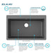 ELGR13322GY0 Kitchen/Kitchen Sinks/Drop in Kitchen Sinks