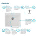 ELGAD2522PDWH0 Kitchen/Kitchen Sinks/Drop in Kitchen Sinks