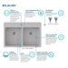 ELGAD3322PDGS0 Kitchen/Kitchen Sinks/Drop in Kitchen Sinks