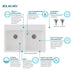 ELGAD3322PDWH0 Kitchen/Kitchen Sinks/Drop in Kitchen Sinks