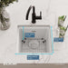 ELG1616WH0C Kitchen/Kitchen Sinks/Dual Mount Kitchen Sinks