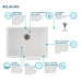 ELGUAD2519PDWH0 Kitchen/Kitchen Sinks/Undermount Kitchen Sinks
