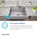 ELDSSF33279DBG Kitchen/Kitchen Sinks/Apron & Farmhouse Sinks