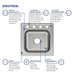 DPC1202010OS4 Kitchen/Kitchen Sinks/Drop in Kitchen Sinks