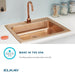 DLR1722103-CU Kitchen/Kitchen Sinks/Drop in Kitchen Sinks