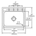 DPC12522101 Kitchen/Kitchen Sinks/Drop in Kitchen Sinks