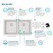 ELGU3322WH0C Kitchen/Kitchen Sinks/Undermount Kitchen Sinks
