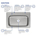 DSE133220 Kitchen/Kitchen Sinks/Drop in Kitchen Sinks