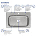 DSE133221 Kitchen/Kitchen Sinks/Drop in Kitchen Sinks