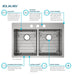 ECTSRAD33226TBG3 Kitchen/Kitchen Sinks/Dual Mount Kitchen Sinks