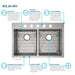 ECTSRAD33226TBG5 Kitchen/Kitchen Sinks/Dual Mount Kitchen Sinks