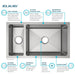 EFRU321910T Kitchen/Kitchen Sinks/Undermount Kitchen Sinks