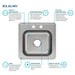 ESE2020102 Kitchen/Kitchen Sinks/Drop in Kitchen Sinks
