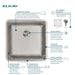 ELUHH1616TPDBG Kitchen/Kitchen Sinks/Undermount Kitchen Sinks