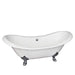 CTDSN61-WH-BL Bathroom/Bathtubs & Showers/Freestanding Tubs