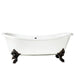 CTDS7H73L-WH-PN Bathroom/Bathtubs & Showers/Freestanding Tubs