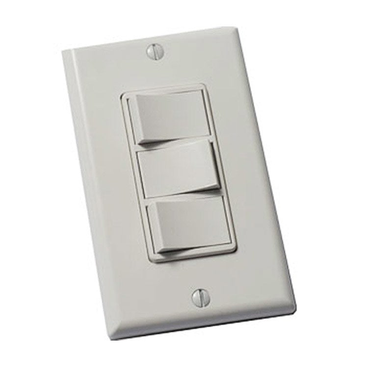Bathroom Fan Switch WhisperControl 3 Function White FV