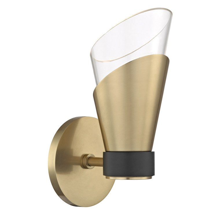 Mitzi H130101-AGB/BK Angie Sconce Frank Webb Home