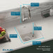 SWU1517WHFC Kitchen/Kitchen Sinks/Bar & Prep Sinks